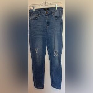 RACHEL Rachel Roy Blue Jeans with Distressed Details